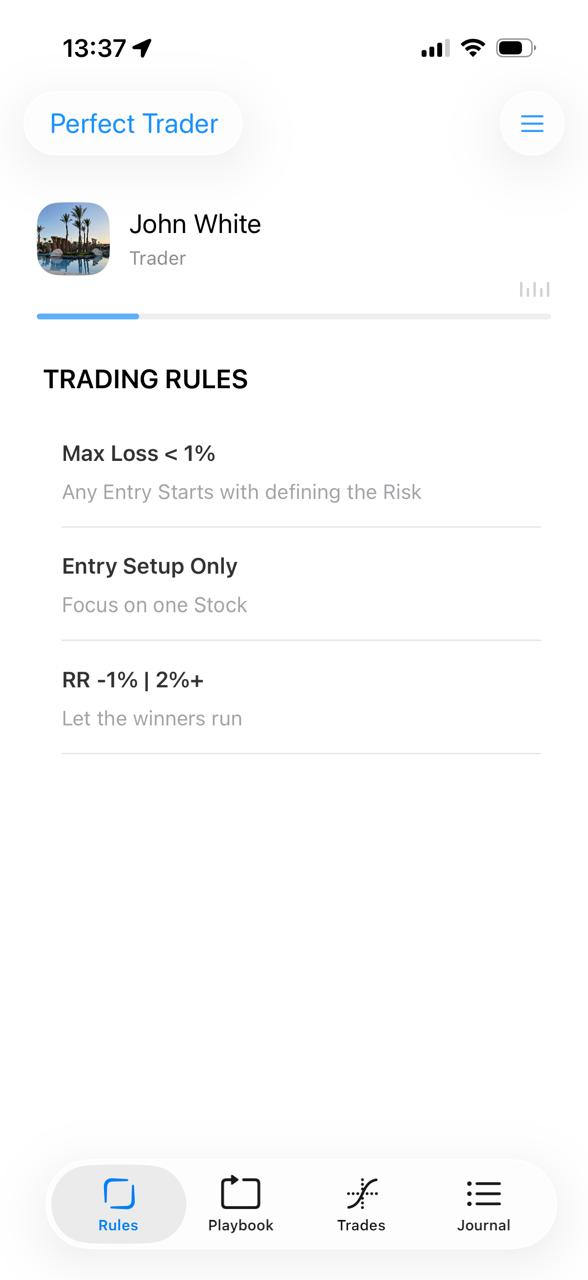 Perfect Trader ios App